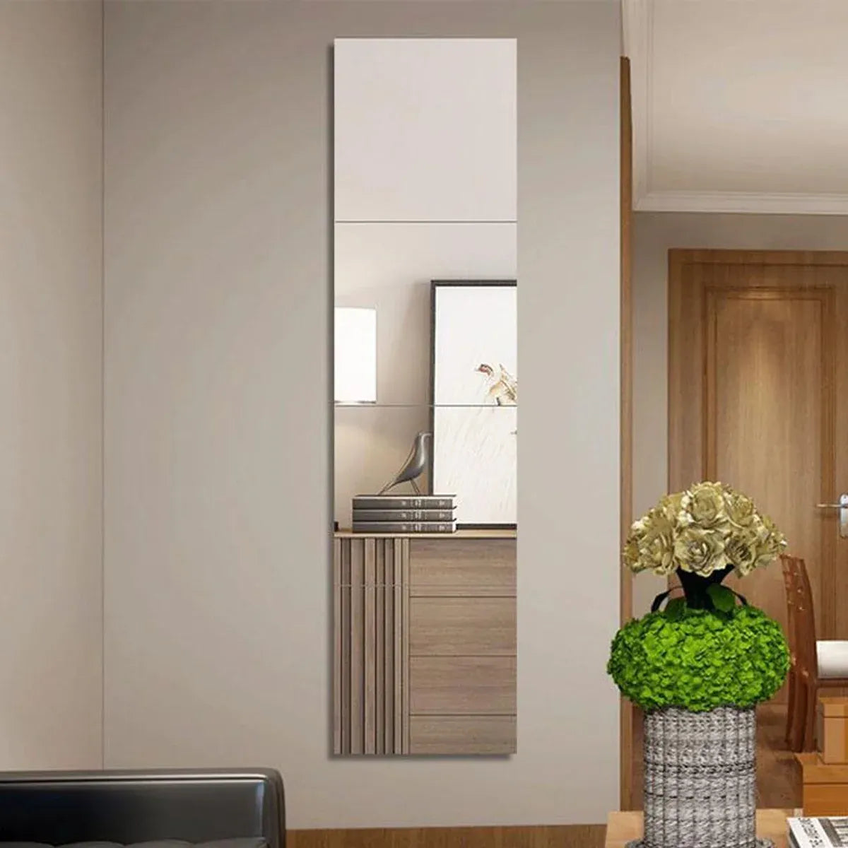 Acrylic Self-Adhesive Wall Mirror Sticker Easy Installation Removable Durable
