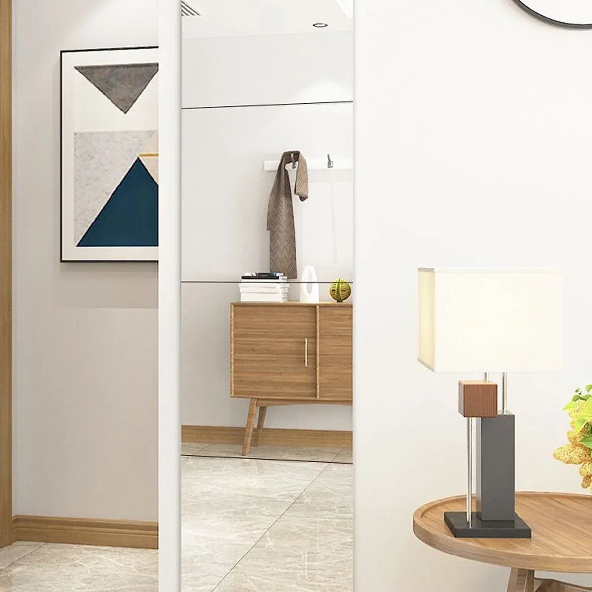 Acrylic Self-Adhesive Wall Mirror Sticker Easy Installation Removable Durable