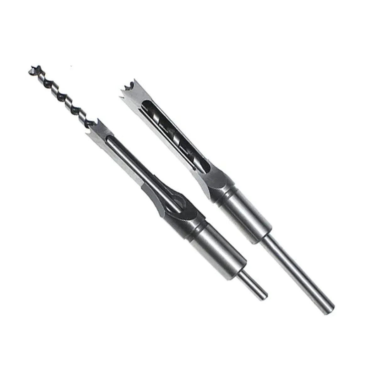 3x Square Hole Mortising Chisel Drill Bit Woodworking Saw Tools for Drilling