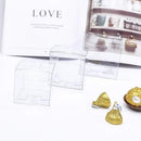 50X Clear Macaron Square Boxes Bomboniere Wedding Favour Gift Packaging 5X5X5cm - 50PCS