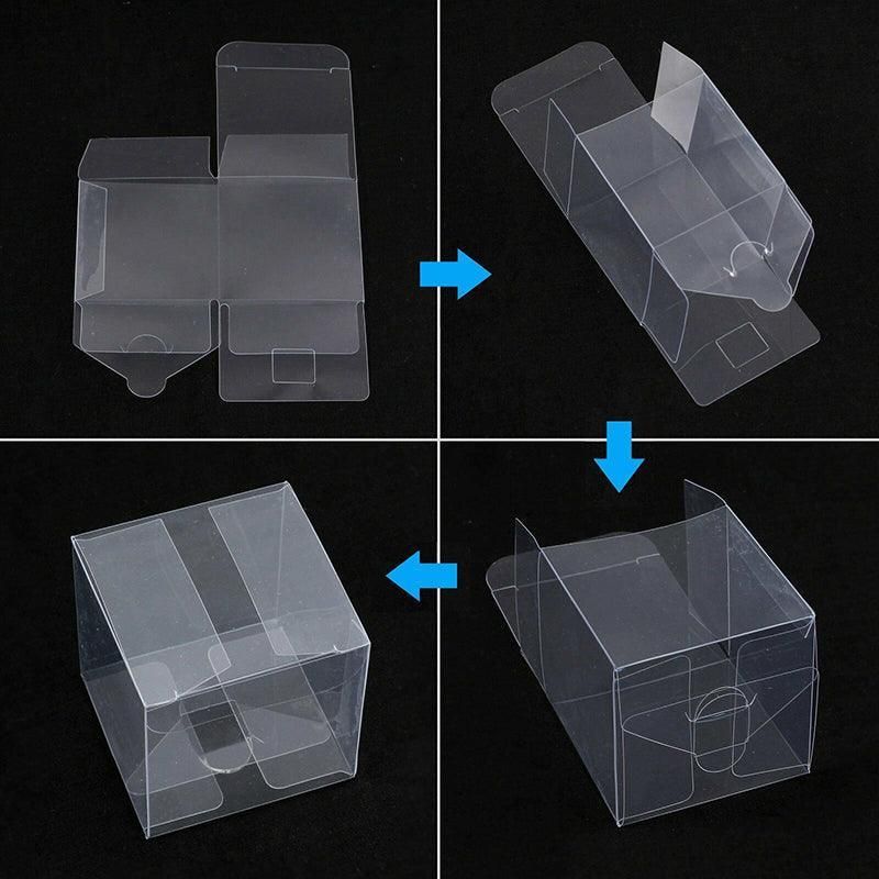 50X Clear Macaron Square Boxes Bomboniere Wedding Favour Gift Packaging 5X5X5cm - 50PCS