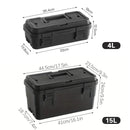 Multi Function Toolbox Household Car Storage Organizer Outdoor Hardware Case - 4L