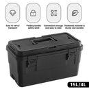 Multi Function Toolbox Household Car Storage Organizer Outdoor Hardware Case - 4L