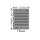 10 Pcs Stamp Album Refill Pages, Double Sided Black 7-Strip Sheets with 9 Holes
