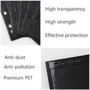 10 Pcs Stamp Album Refill Pages, Double Sided Black 7-Strip Sheets with 9 Holes