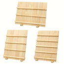 Wooden Earrings Display Rack Multi Tier Jewelry Stand Organizer Earrings Holder - 3-Tier