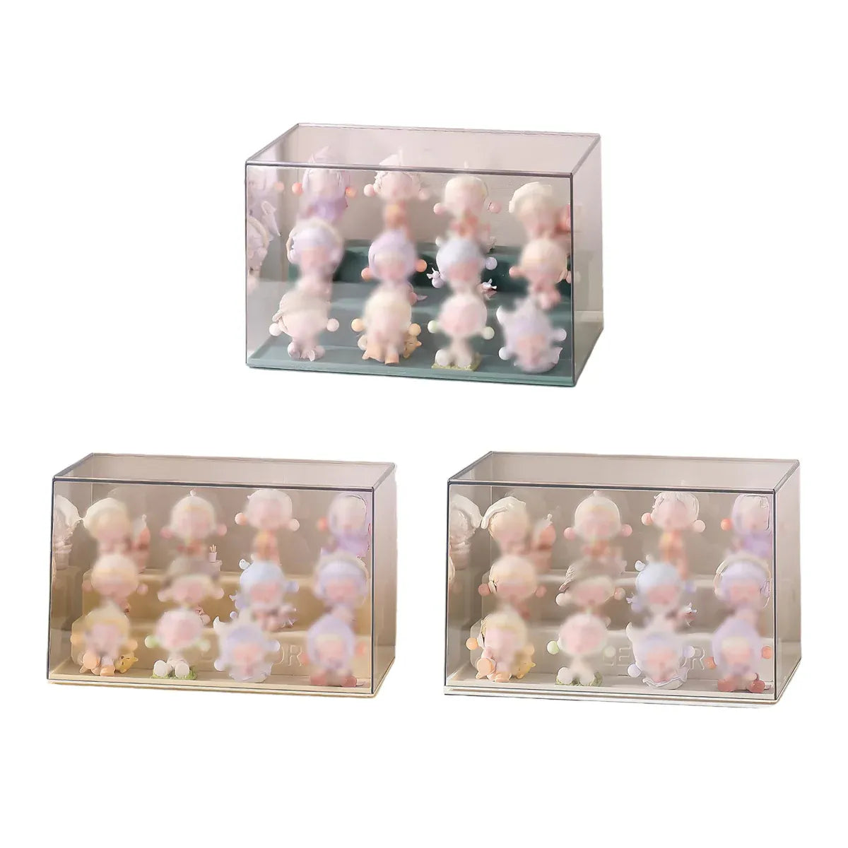 Blind Box Storage Display Rack Transparent Acrylic Collectible Display Case - Blue