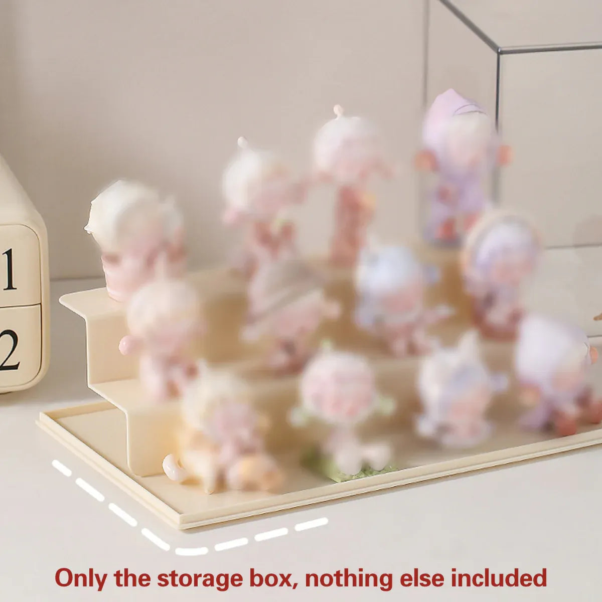 Blind Box Storage Display Rack Transparent Acrylic Collectible Display Case - Blue