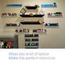 Acrylic Wall Shelves Set 4PCS Floating Display Storage Racks Clear for Home Use - Colorful