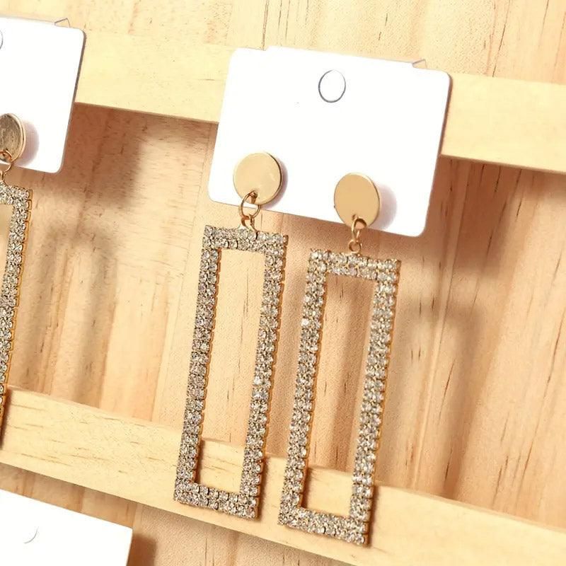 Wooden Earrings Display Rack Multi Tier Jewelry Stand Organizer Earrings Holder - 5-Tier