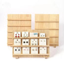 Wooden Earrings Display Rack Multi Tier Jewelry Stand Organizer Earrings Holder - 5-Tier