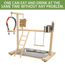 Parrot Wooden Playground Station Swing Climbing Ladder Cage Rack Bird Perch Toy