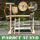Parrot Wooden Playground Station Swing Climbing Ladder Cage Rack Bird Perch Toy