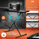 X-type Electronic Keyboard Stand Adjustable Height for Piano Keyboard Studio