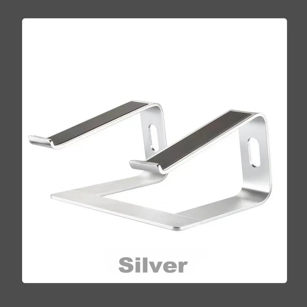 Desk Laptop Stand Aluminium Riser Compatible with 11 to 15 Inch Laptops - Black