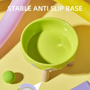 Eggshell Tall Pet Bowl Cat Dog Food Bowl Anti Slip Durable Raised Feeding Bowl - Yellow