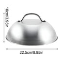 Stainless Steel Food Cover Dome Lid For Teppanyaki Grill Steak Cooking Kitchen