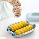 Microwave Corn Steamer Box Kitchen Cooking Tool Fast Heat Resistant Container - Beige