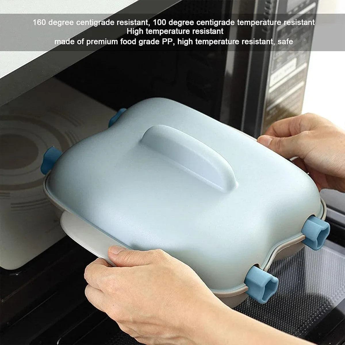 Microwave Corn Steamer Box Kitchen Cooking Tool Fast Heat Resistant Container - Beige
