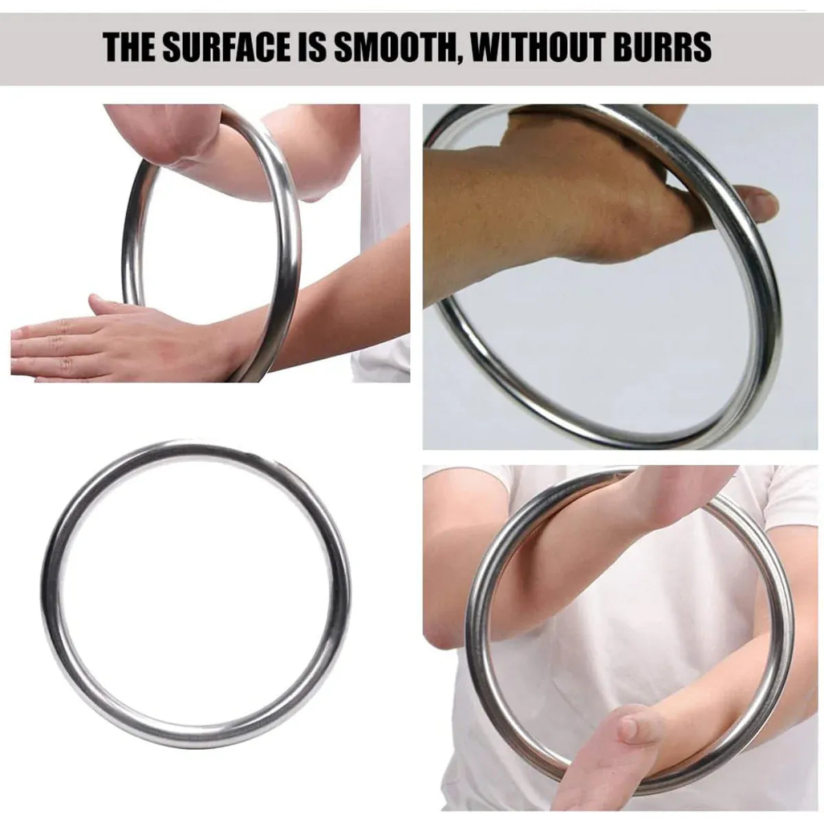 Wing Chun Weighted Training Steel Ring Wear Resistant for Martial Arts Practice