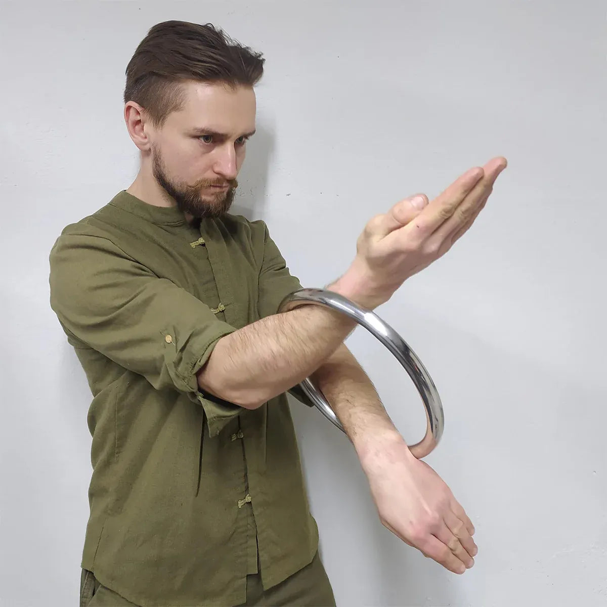 Wing Chun Weighted Training Steel Ring Wear Resistant for Martial Arts Practice