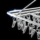 30/40/55 Pegs Stainless Steel Laundry Sock Underwear Clothes Dryer Rack Hanger - 55Pegs