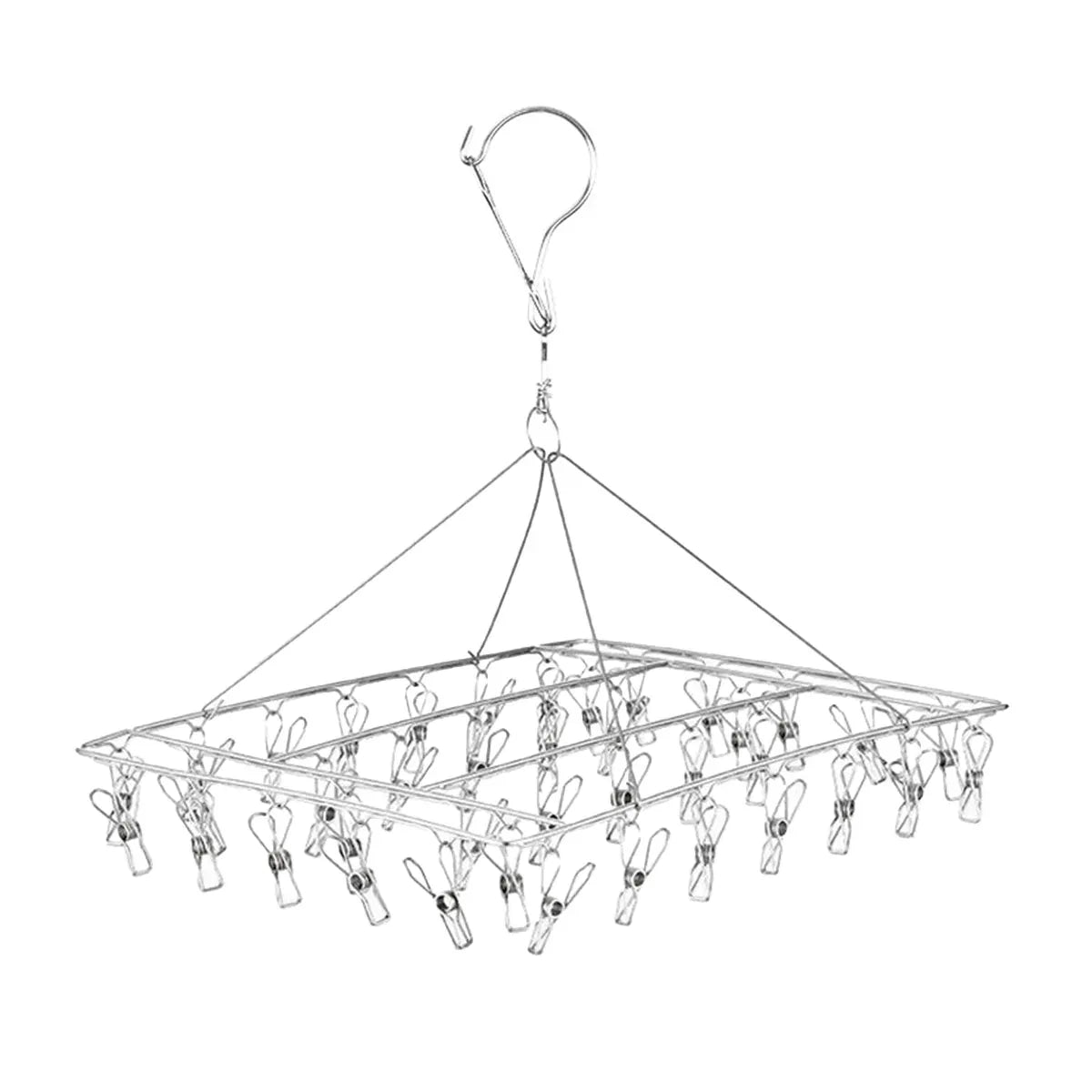 30/40/55 Pegs Stainless Steel Laundry Sock Underwear Clothes Dryer Rack Hanger - 55Pegs