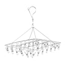 30/40/55 Pegs Stainless Steel Laundry Sock Underwear Clothes Dryer Rack Hanger - 55Pegs