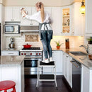 Folding Ladder Stool Multi Functional Household Climbing Step Stool For Home Use