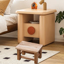 Solid Wood Small Bench Living Room Low Stool Shoe Bench Sturdy Space Saving