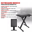 Electronic Organ Stool Three Level Adjustable Foldable Performance Chair Music