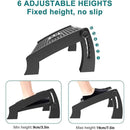 1PC Adjustable Office Foot Rest Pedal Stool Sofa Leg Support for Home or Desk Use - Black