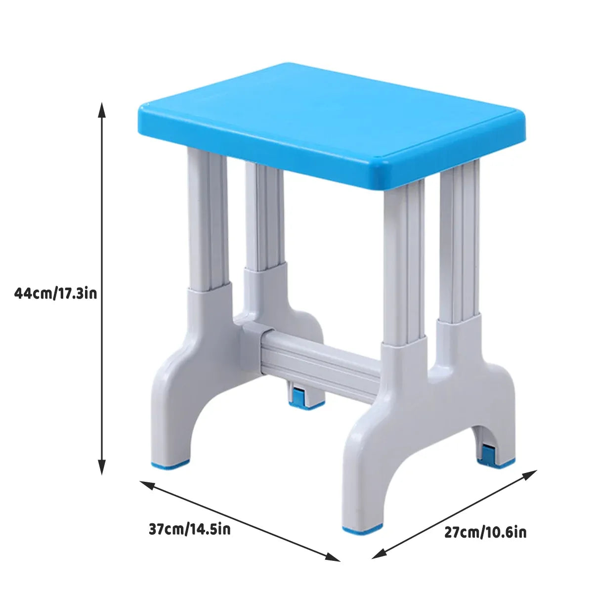 Plastic Square Stool Non Slip Durable Comfortable For Classroom Home Office
