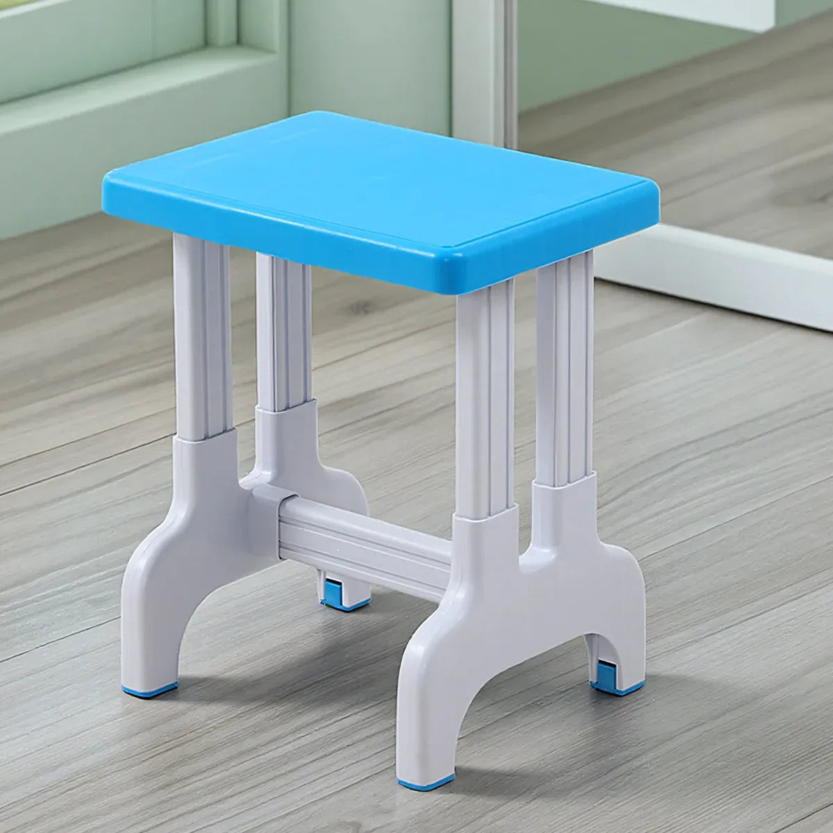 Plastic Square Stool Non Slip Durable Comfortable For Classroom Home Office