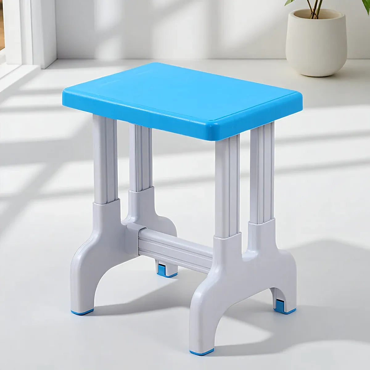 Plastic Square Stool Non Slip Durable Comfortable For Classroom Home Office