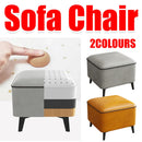 Household Light Luxury Door Shoe Bench Sofa Bench Solid Wood Leather Stool - Grey-L