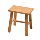 Portable Simple Wooden Stool Natural Wood Color Lightweight Sturdy Space Saving