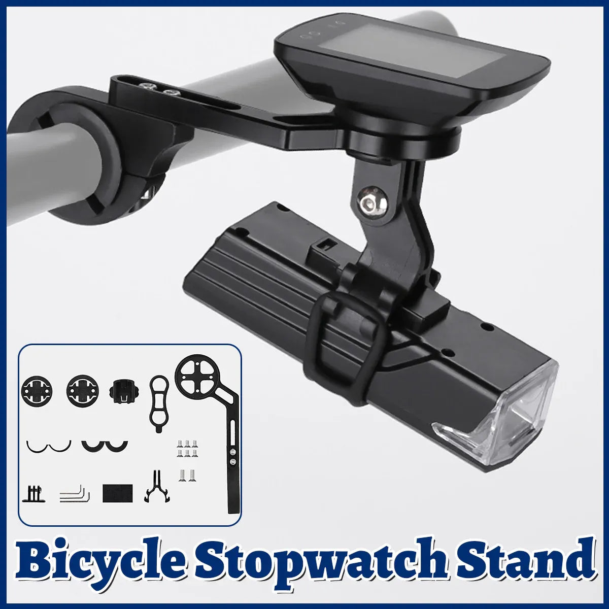 Bike Handlebar Extension Mount Aluminum Alloy Light Meter Phone Holder Bracket
