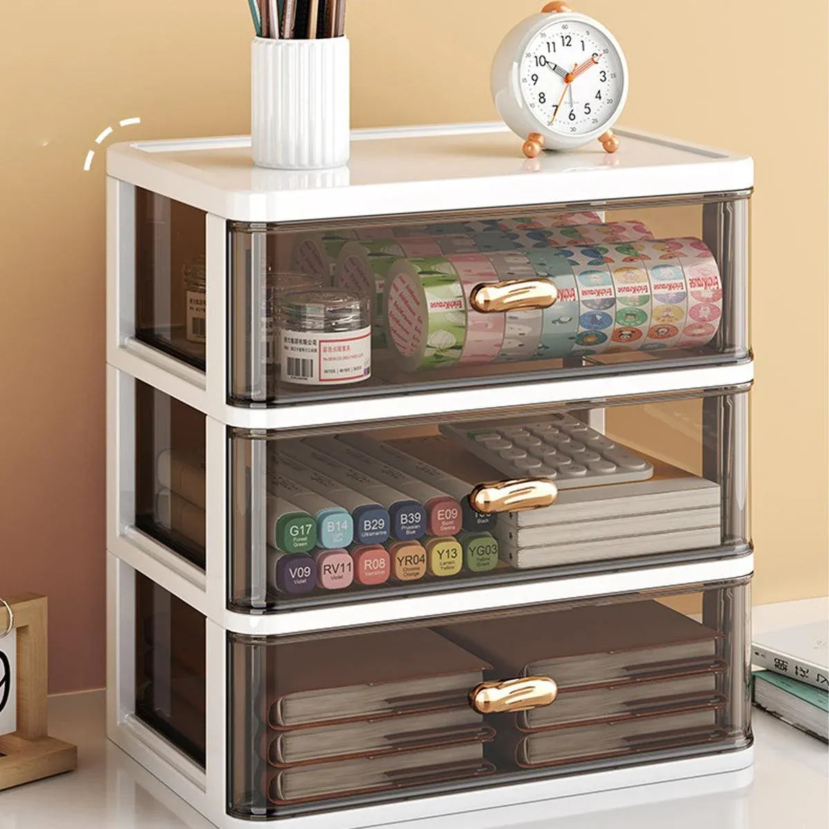2/3 Tier Organizer Storage Shelf Multi Functional Cosmetic Bathroom Organizer Rack - Three-Layer