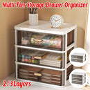 2/3 Tier Organizer Storage Shelf Multi Functional Cosmetic Bathroom Organizer Rack - Three-Layer