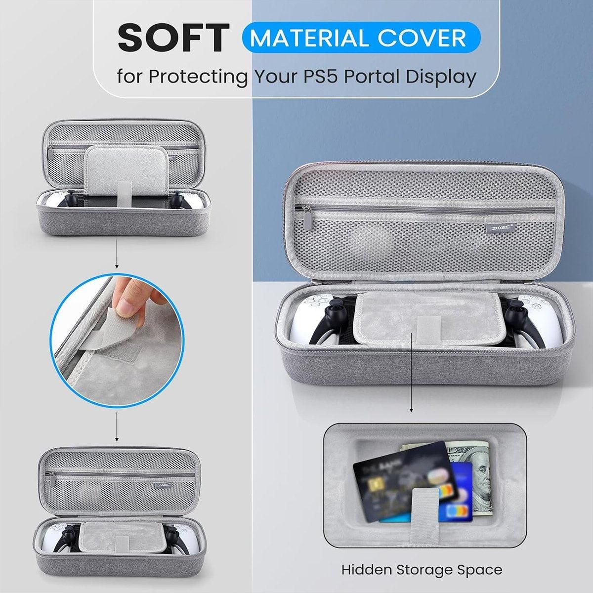PS5 Portable Carrying Case Handheld Organiser Bag for Console and Accessories