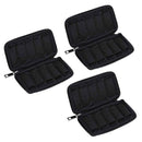 3PCS Large Capacity USB Flash Drive Storage Case Portable Black U Disk Bag