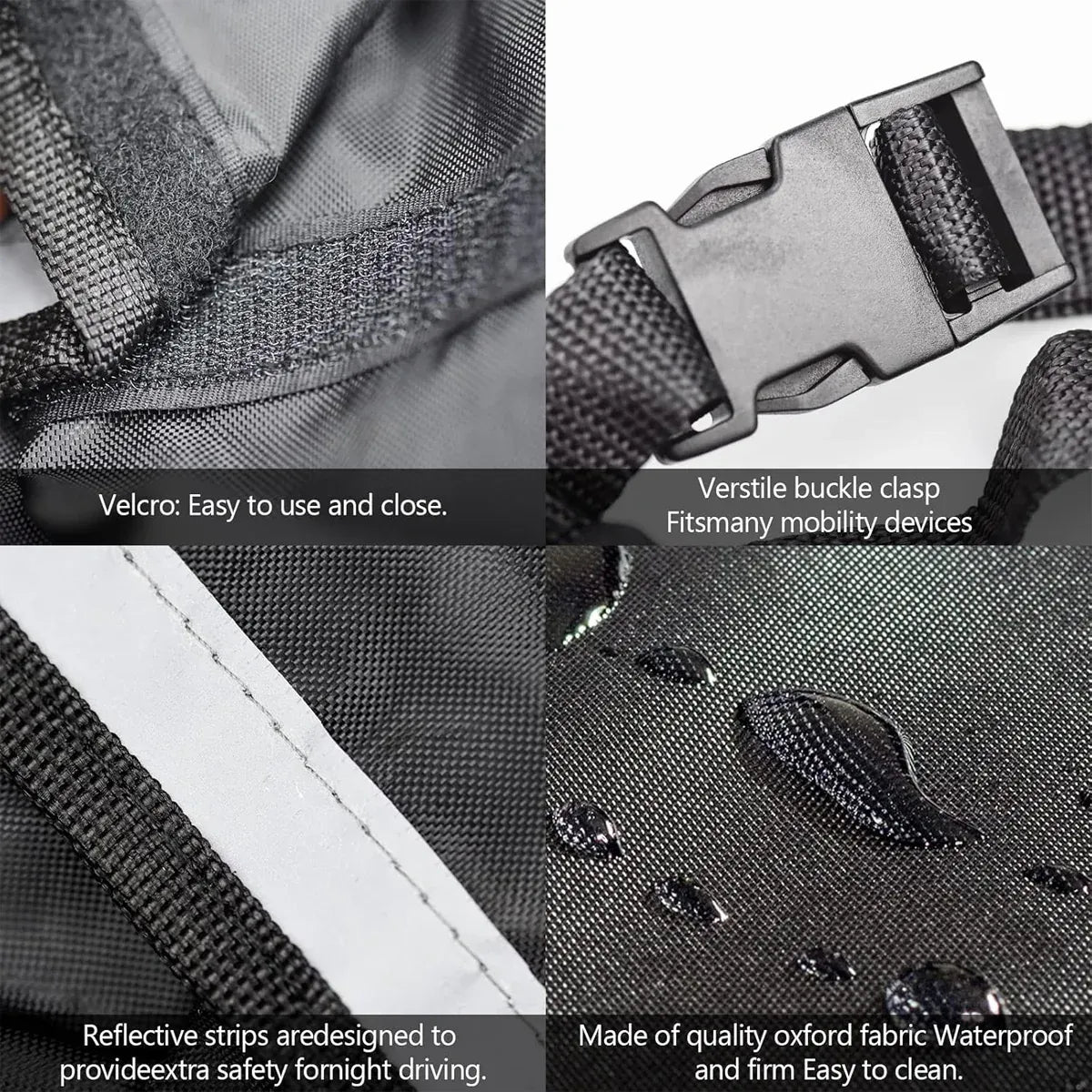 Wheelchair Back Bag Waterproof Wheel Chair Storage Pouch for Most Wheelchairs