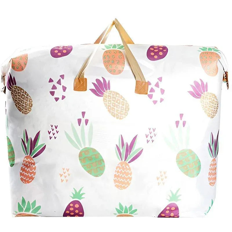 Multipurpose Quilt Storage Bags Waterproof Coated Fabric 4 Sizes Available - Pineapple 80*27*56cm