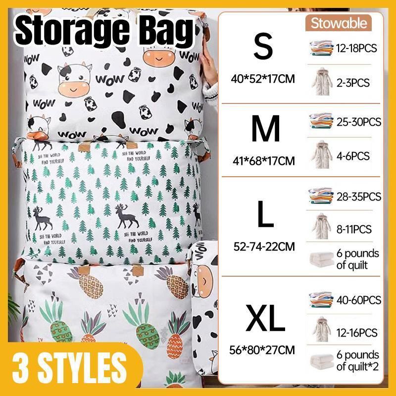 Multipurpose Quilt Storage Bags Waterproof Coated Fabric 4 Sizes Available - Pineapple 80*27*56cm
