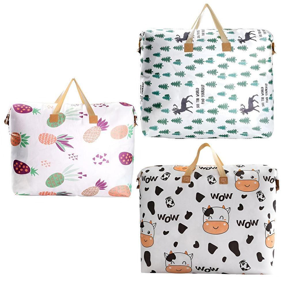 Multipurpose Quilt Storage Bags Waterproof Coated Fabric 4 Sizes Available - Pineapple 80*27*56cm