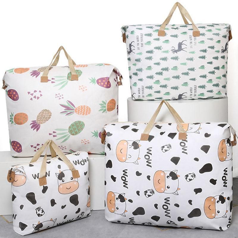 Multipurpose Quilt Storage Bags Waterproof Coated Fabric 4 Sizes Available - Pineapple 80*27*56cm