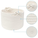 Twist Handle Round Storage Basket Durable Storage Bag Organiser Laundry Holder