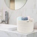Twist Handle Round Storage Basket Durable Storage Bag Organiser Laundry Holder