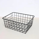 2pcs Wire Storage Basket Durable Metal Kitchen Cabinet Pantry Office Organiser
